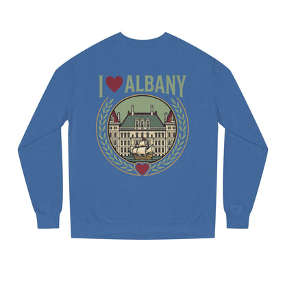 Albany Heart Crewneck Sweatshirt — I  Albany City Landmark Design