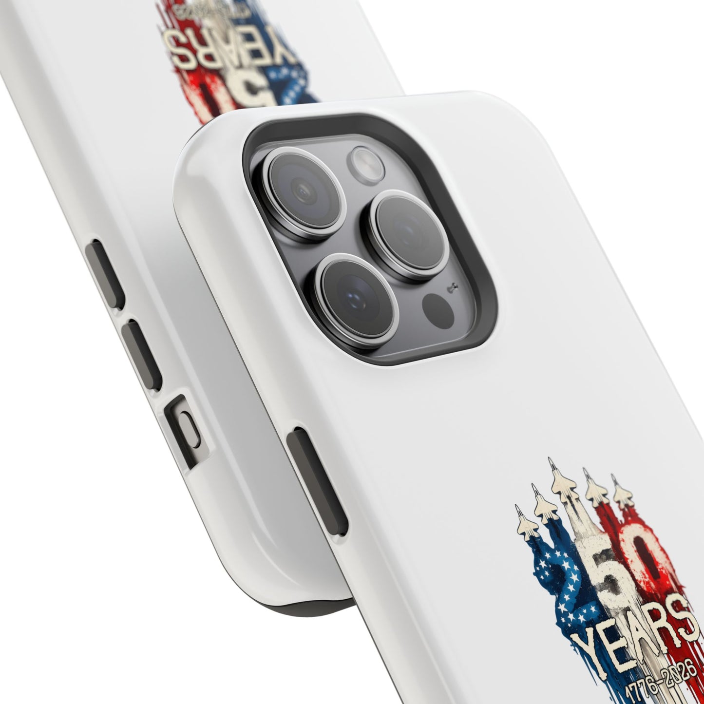 50 Years Patriotic iPhone Case — American Flag Anniversary Magnetic Impact-Resistant Case