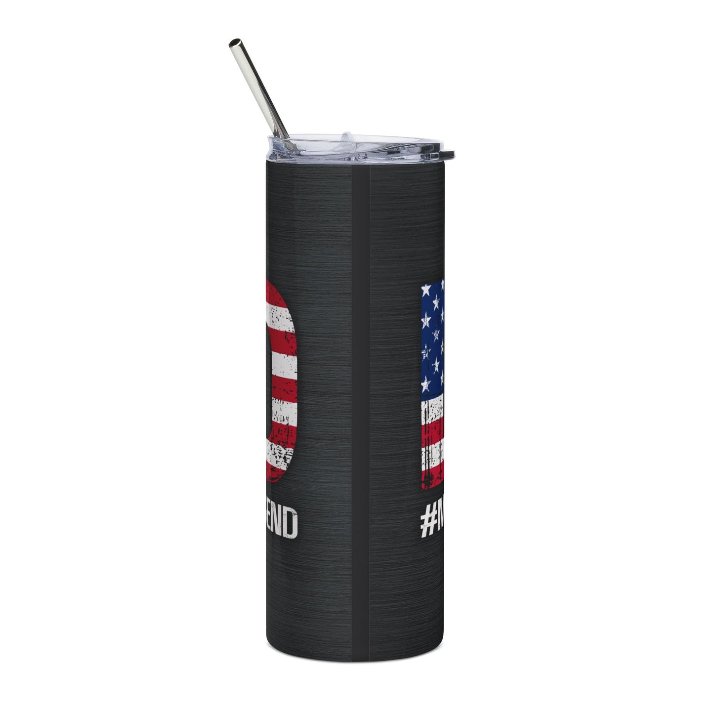 Patriotic Dad 20oz Stainless Steel Tumbler – #DAD #MAN #MYTH Flag Design