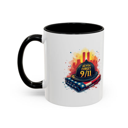 Never Forget 9/11 Memorial Accent Coffee Mug