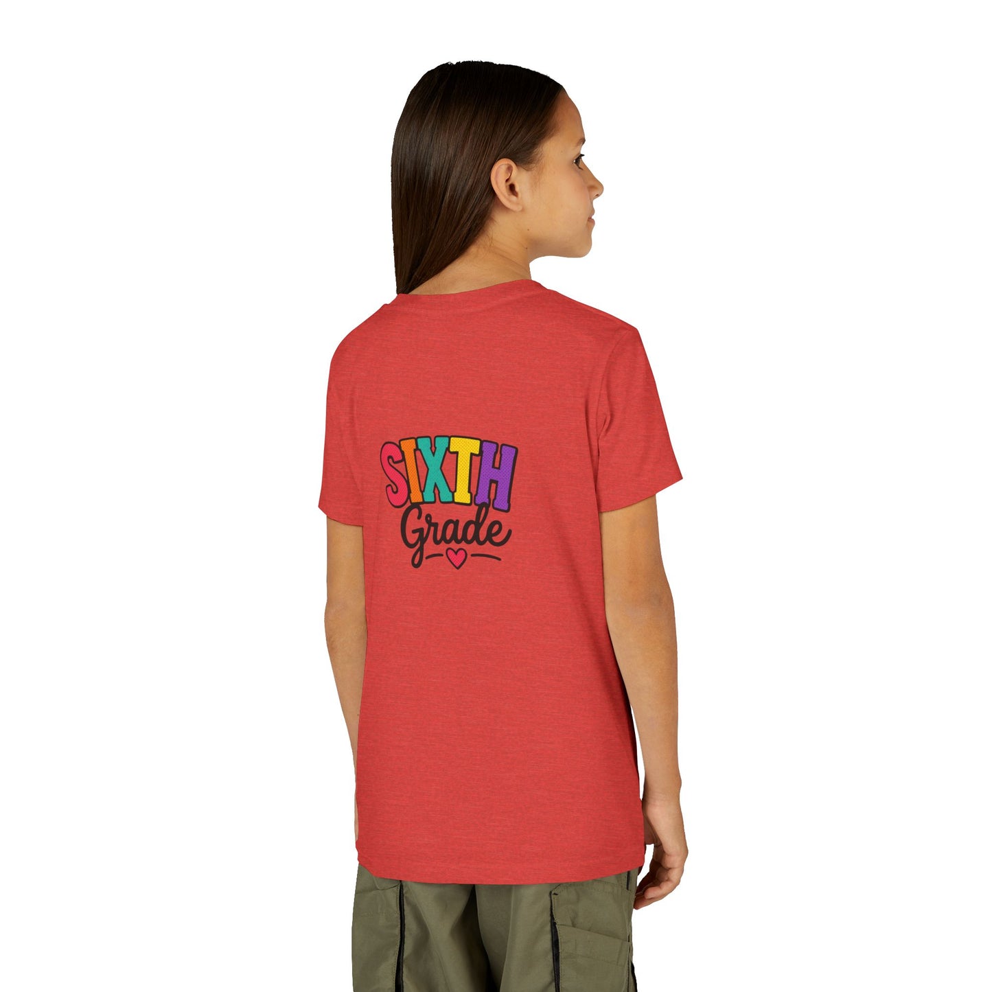 Sixth Grade Youth Tee – Colorful Back to School Shirt