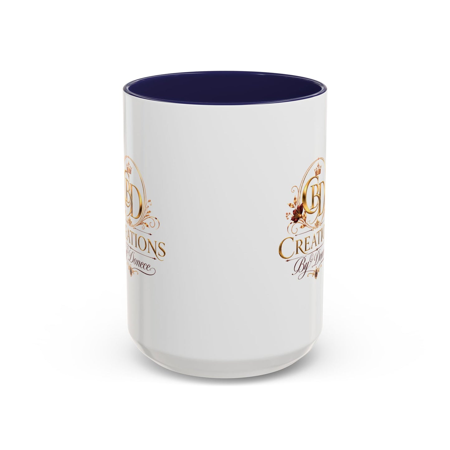 Accent Coffee Mug — Creations By Donece Logo Ceramic Mug (11/15 oz)