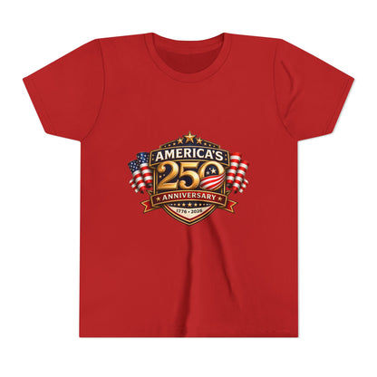 America's 250th Anniversary Youth Tee - Patriotic 1776–2026 Celebration Shirt