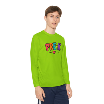 Pre-K Kids Long Sleeve Tee — Colorful Cute PreK Shirt for Preschoolers
