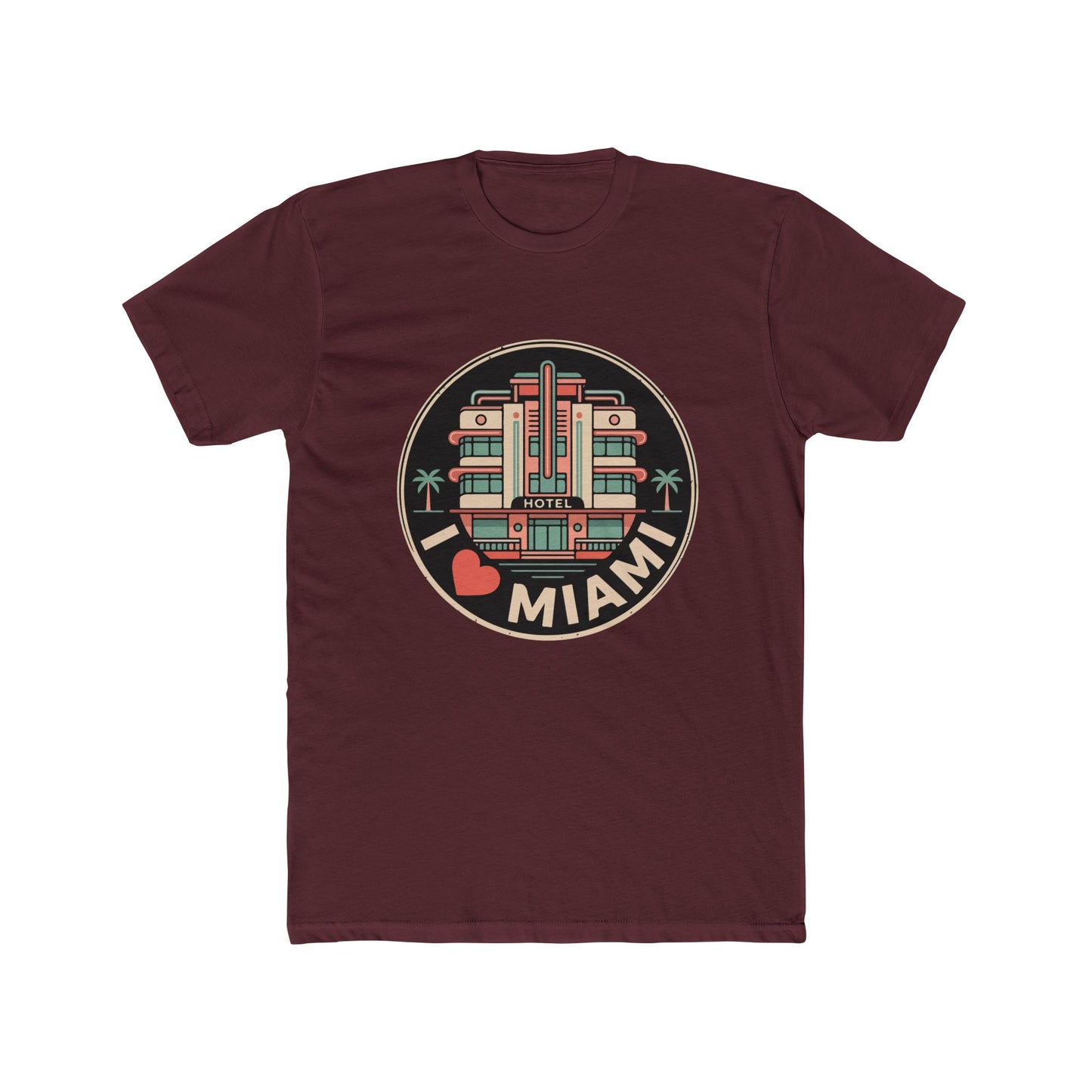 Miami Art Deco T‑Shirt — I  Miami Retro Travel Tee
