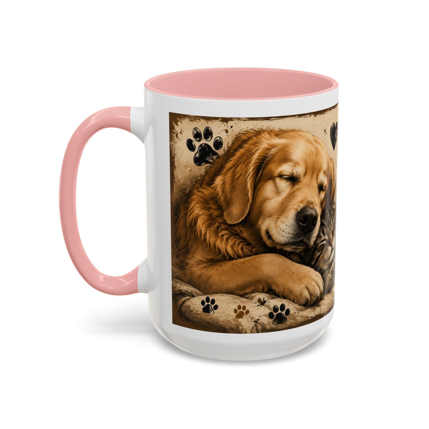 Coffee Mug – "A House Is Not A Home Without Paws" Pet Lover Accent Mug