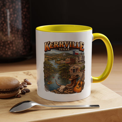 Kerrville Texas Souvenir Coffee Mug — Scenic Riverfront Design (11/15oz)