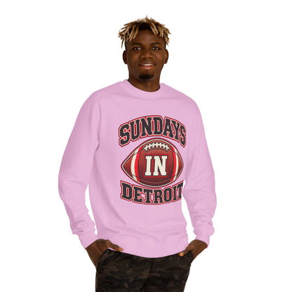 Sundays in Detroit Football Sweatshirt