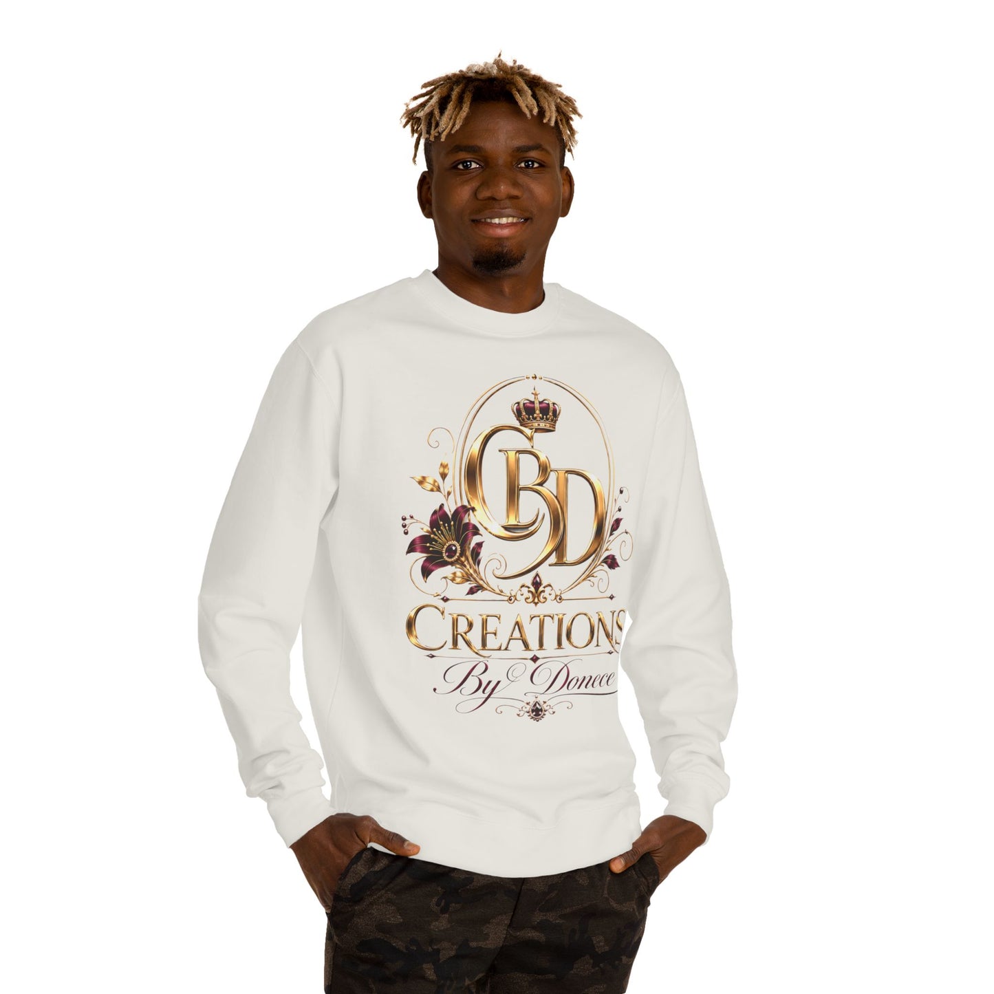 Crewneck Sweatshirt — Creations By Donece Gold Logo Crewneck