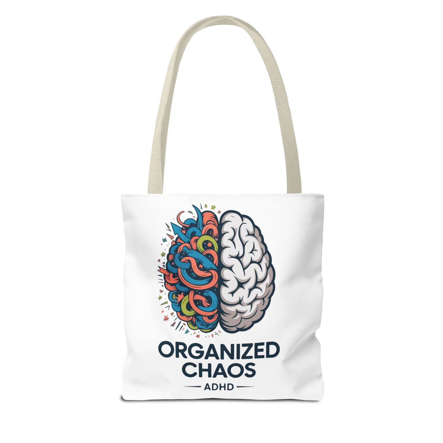 ADHD Tote Bag — "Organized Chaos" Brain Design