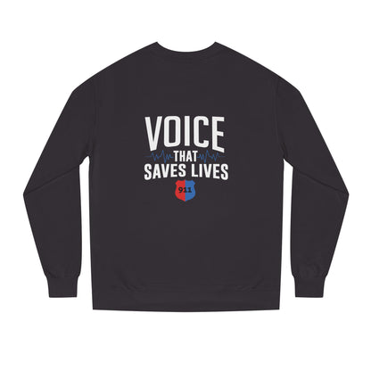 Voice That Saves Lives Sweatshirt — 911 Dispatcher Tribute Crewneck
