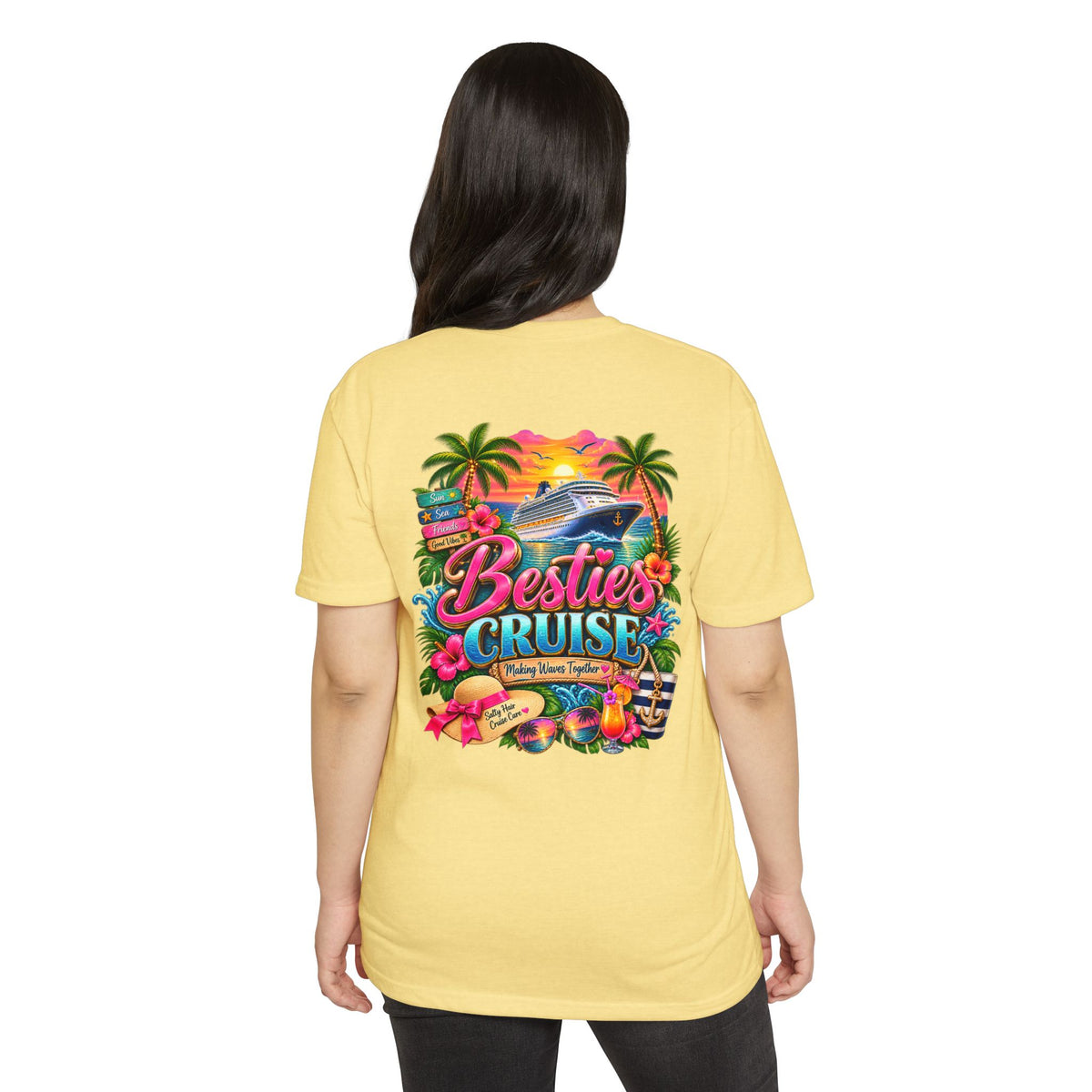 Besties Cruise T-Shirt — Tropical Friends Vacation Shirt