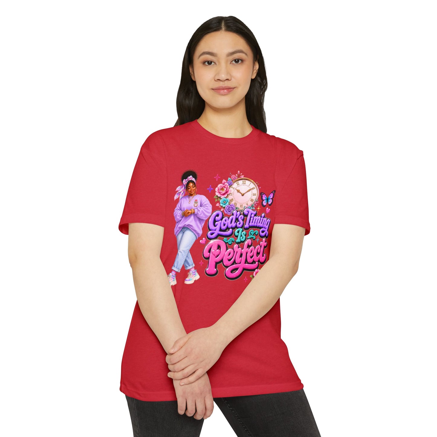 God's Timing Is Perfect T-Shirt — Faith-Inspired Inspirational Tee