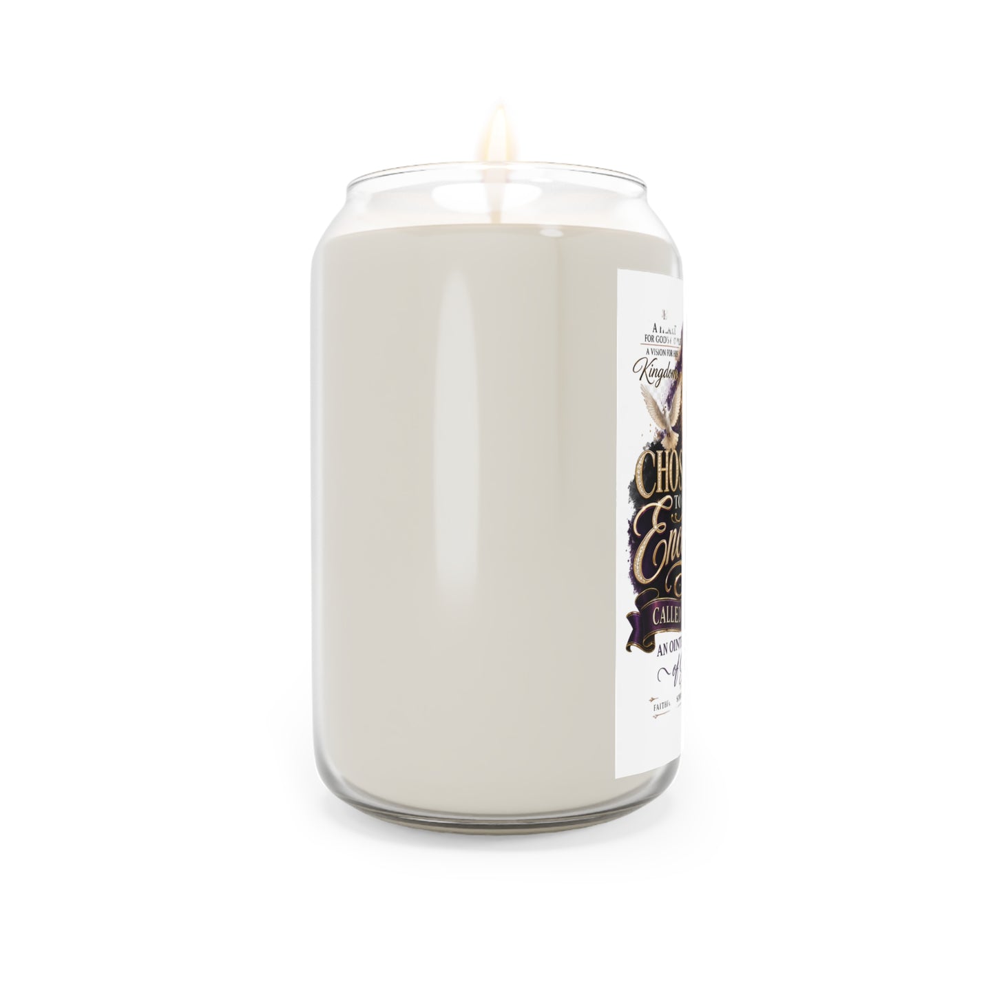 Scented Soy Candle — "Chosen to Encourage" Inspirational Church Gift (13.75 oz)