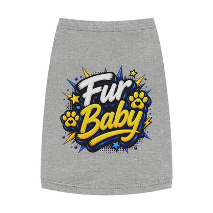 Pet Tank - "Fur Baby" Cute Paw Print Graphic Dog Tank Top
