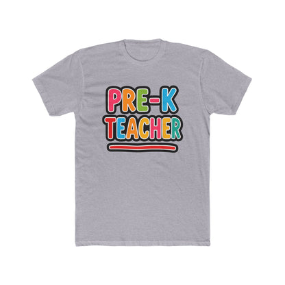 Pre-K Teacher T-Shirt — Colorful Retro Kids Classroom Tee