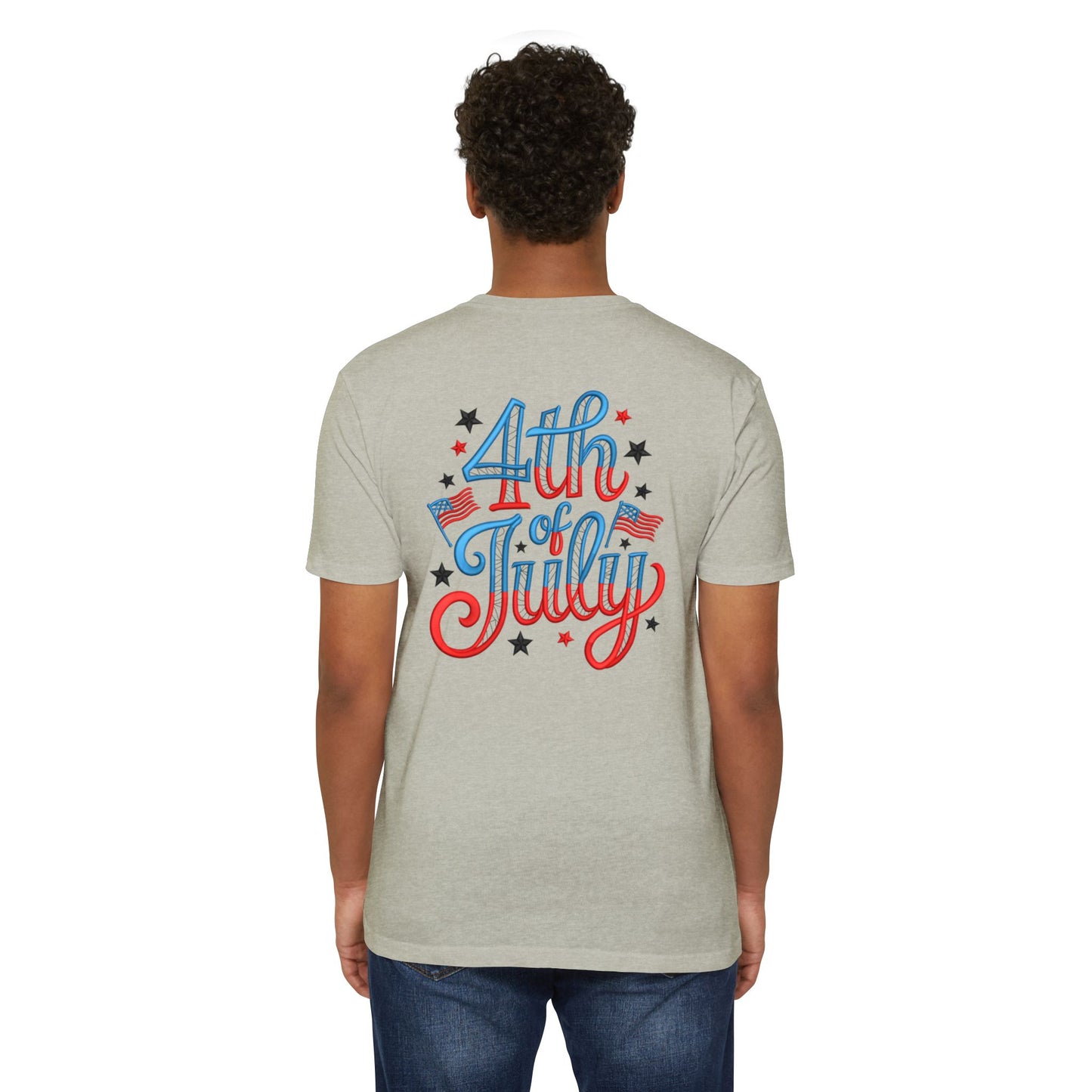 4th of July T-Shirt — Retro Patriotic Stars & Flags Tee