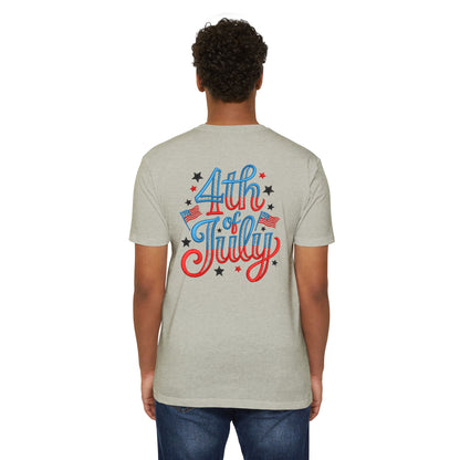 4th of July T-Shirt — Retro Patriotic Stars & Flags Tee