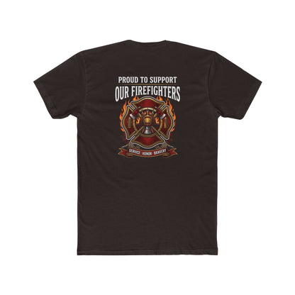 Firefighter Support T-Shirt — "Proud to Support Our Firefighters"