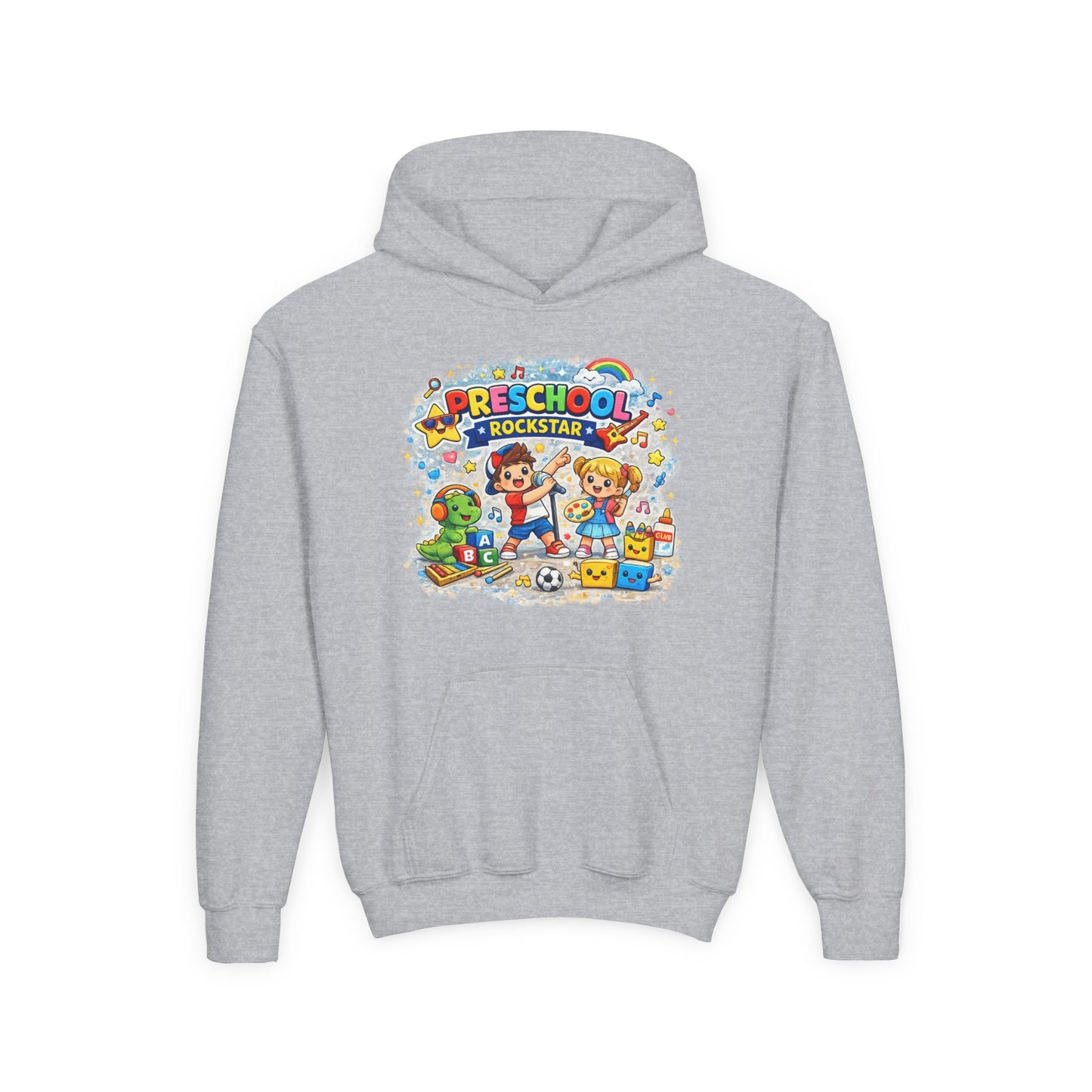 Preschool Rockstar Kids Hoodie — Cute Preschool Graduation & Back-to-School Sweatshirt