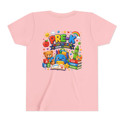 Pre-K Ready To Learn Kids T-Shirt — Colorful Preschool Back-to-School Tee