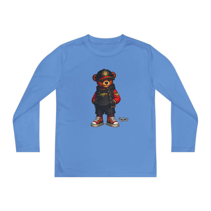 Youth Long Sleeve Tee — Streetwear Teddy Bear Graphic