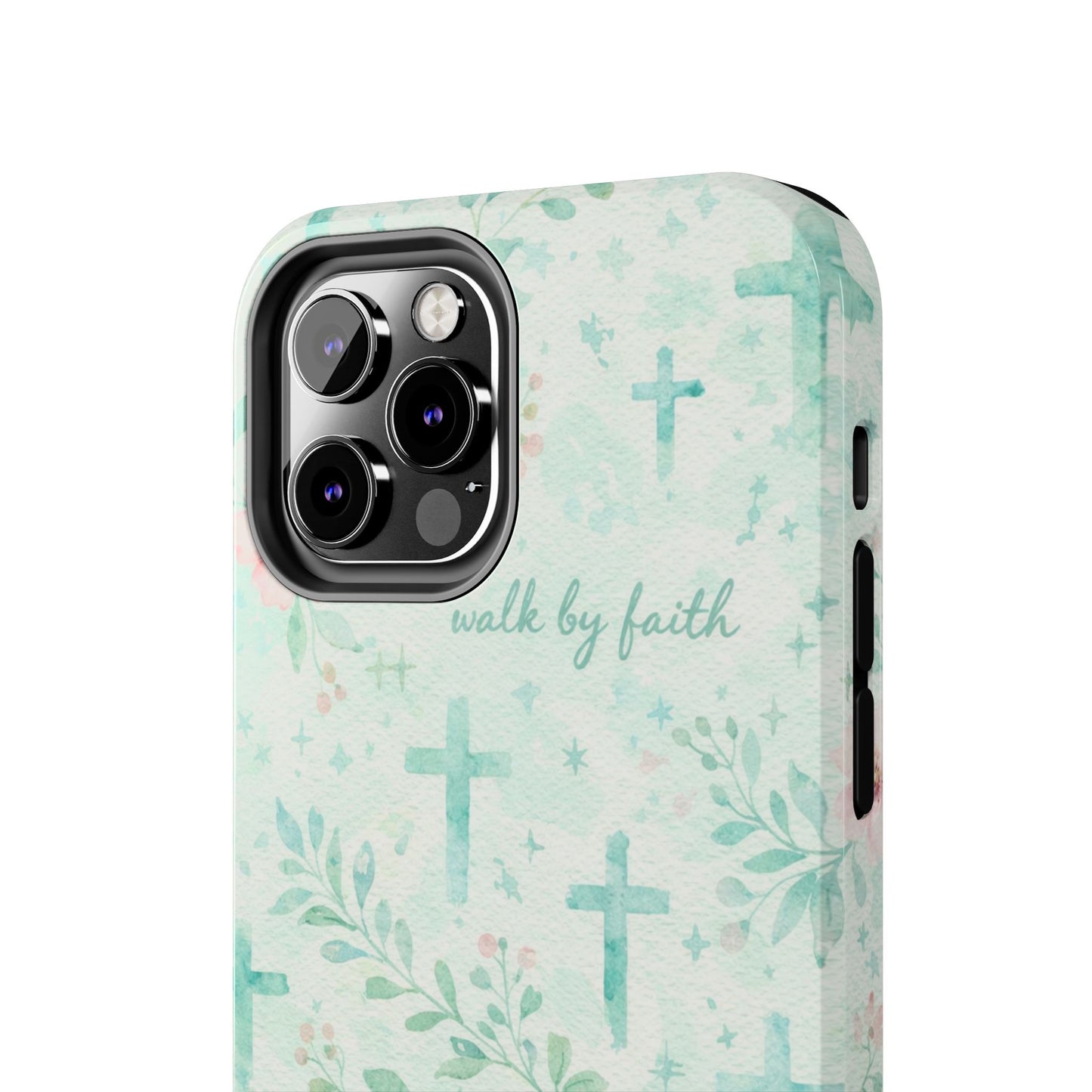 Walk By Faith Phone Case | Christian floral iPhone Case