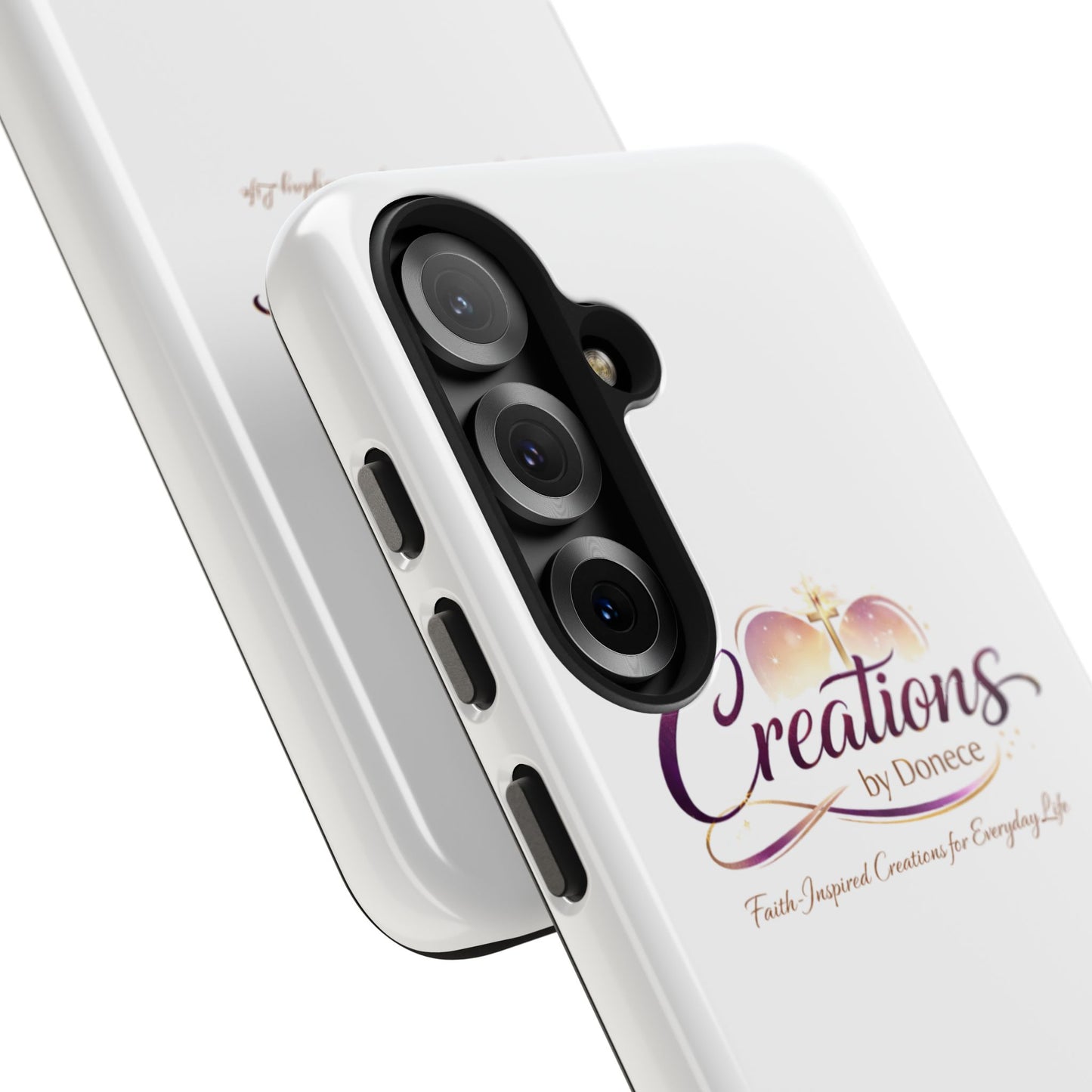 Tough Phone Case - "Creations by Donece" Logo Protective Cover