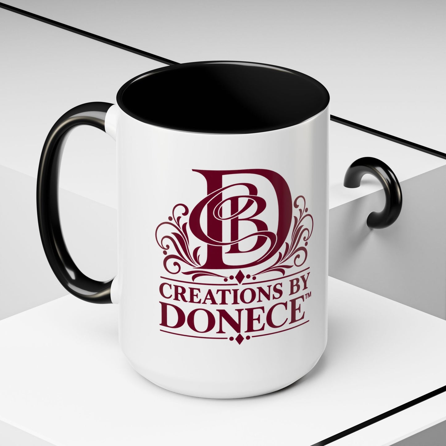 Creations by Donece Logo Accent Coffee Mug (11/15oz)