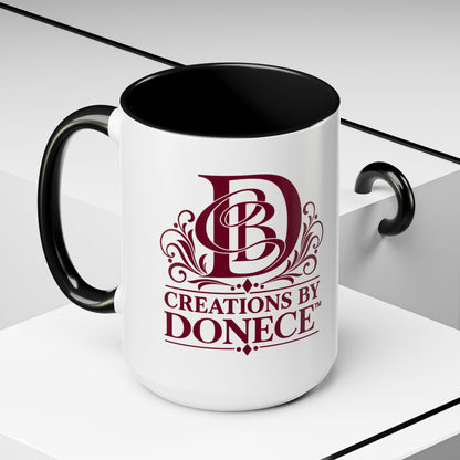 Creations by Donece Logo Accent Coffee Mug (11/15oz)