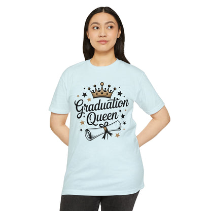 Graduation Queen T-Shirt — Crown & Diploma Celebration Tee
