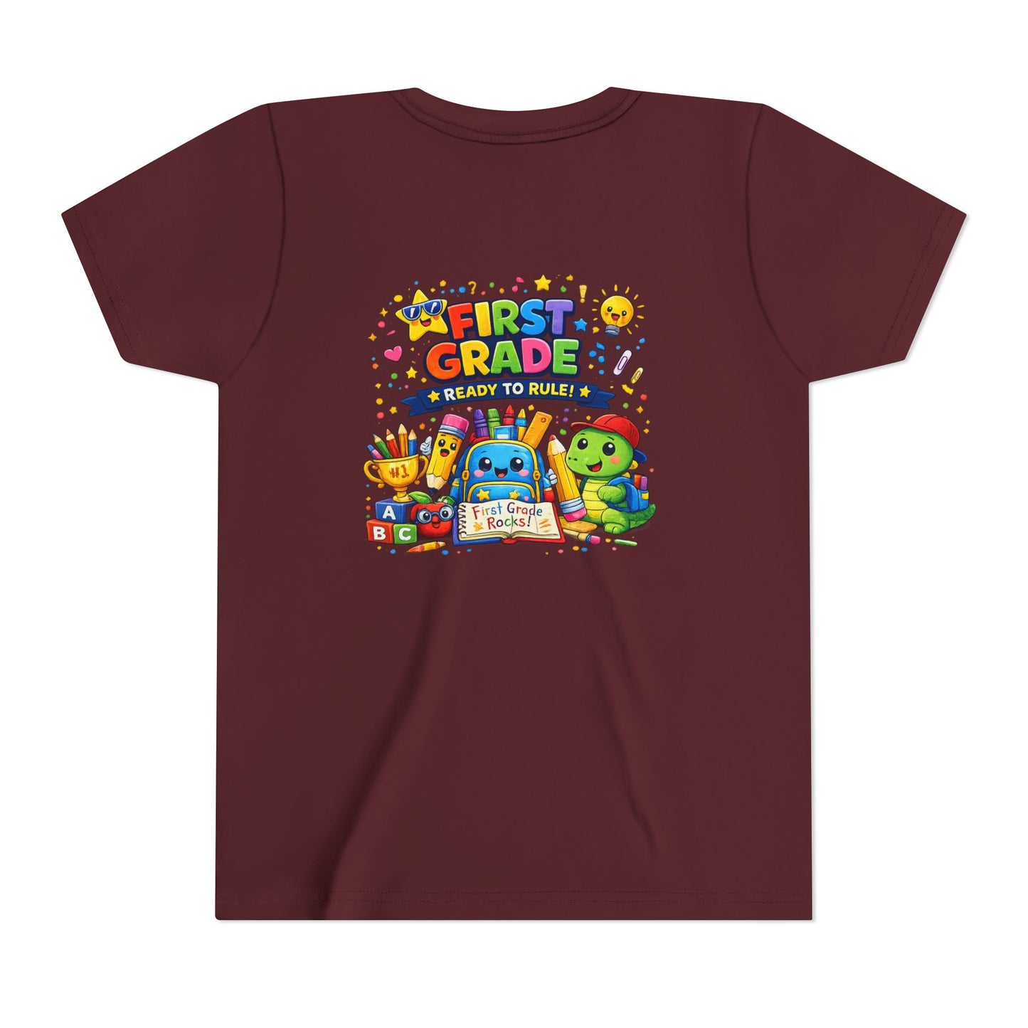 First Grade Youth T‑Shirt – "First Grade Ready to Rule" Cute Back-to-School Tee