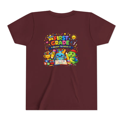 First Grade Youth T‑Shirt – "First Grade Ready to Rule" Cute Back-to-School Tee