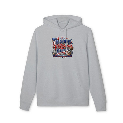 Veterans Day Hoodie - "Happy Veterans Day" Patriotic American Flag Design