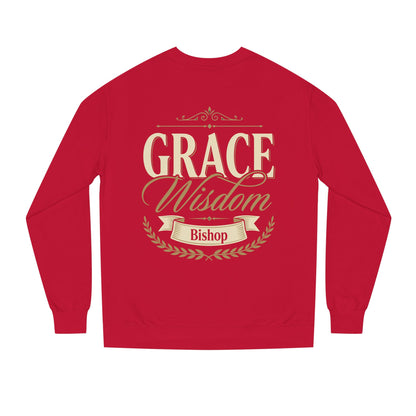 Grace & Wisdom Bishop Sweatshirt — Inspirational Religious Crewneck