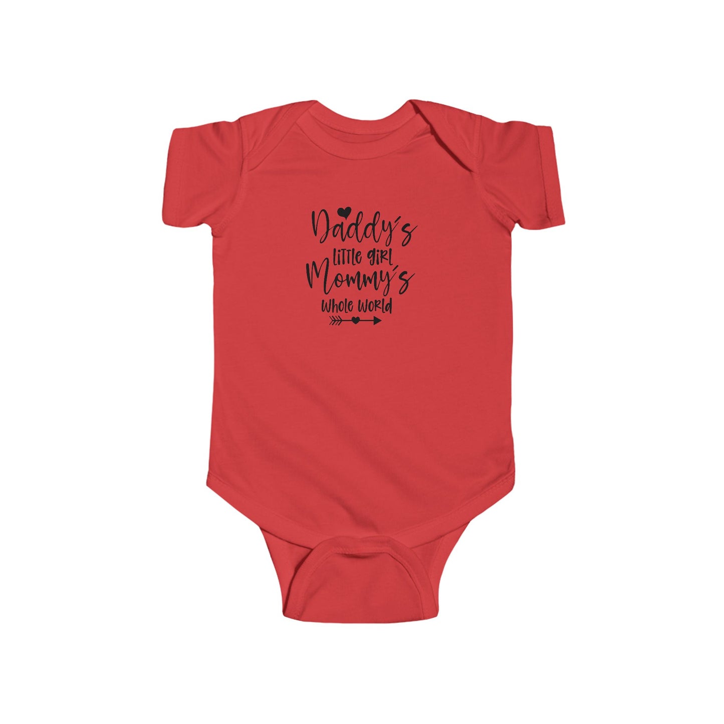 Baby Bodysuit — "Daddy's Little Girl, Mommy's Whole World" Cute Infant Onesie