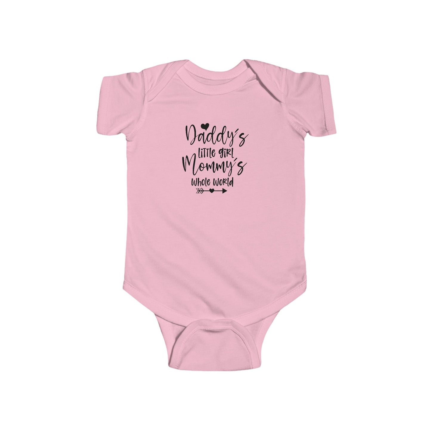 Baby Bodysuit — "Daddy's Little Girl, Mommy's Whole World" Cute Infant Onesie