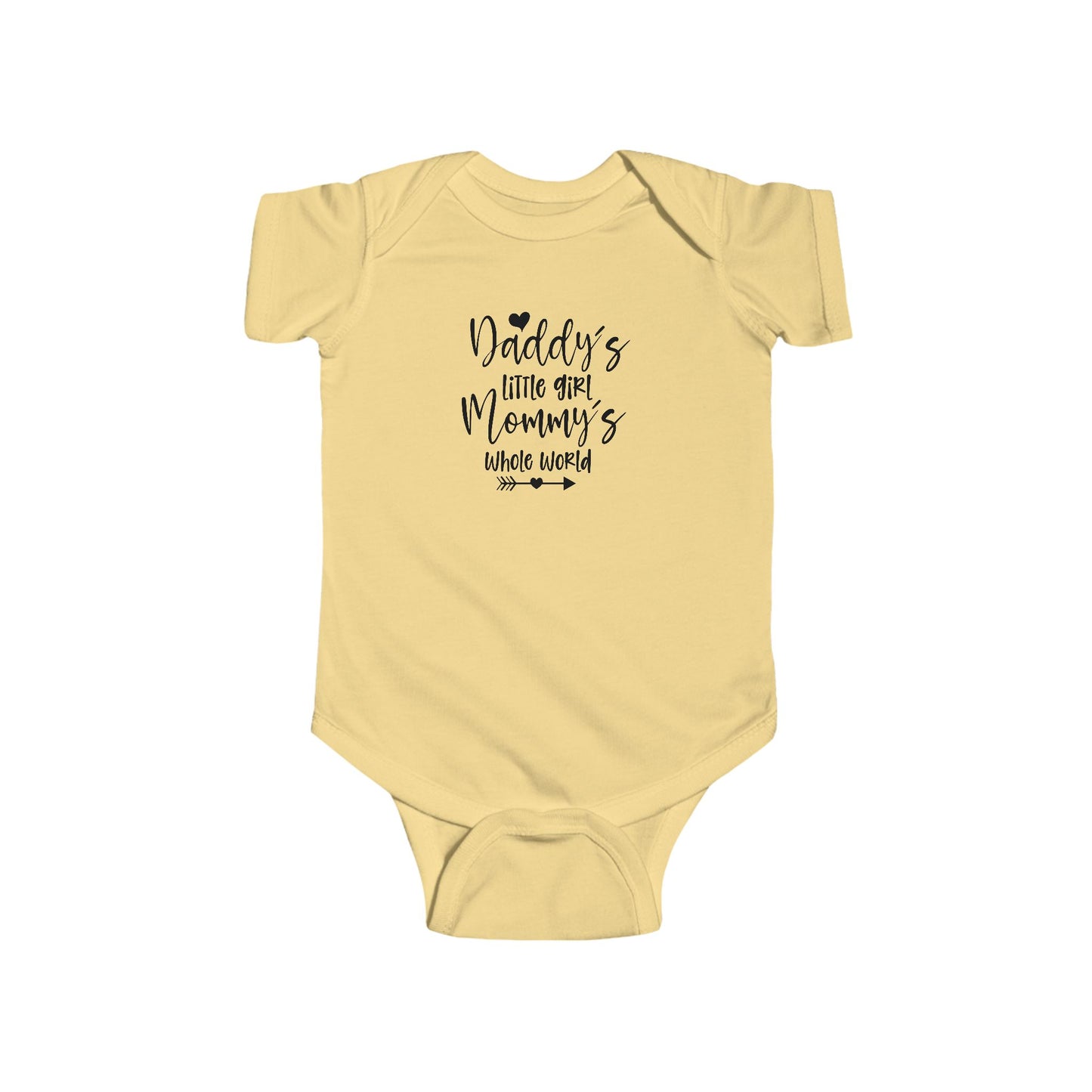Baby Bodysuit — "Daddy's Little Girl, Mommy's Whole World" Cute Infant Onesie