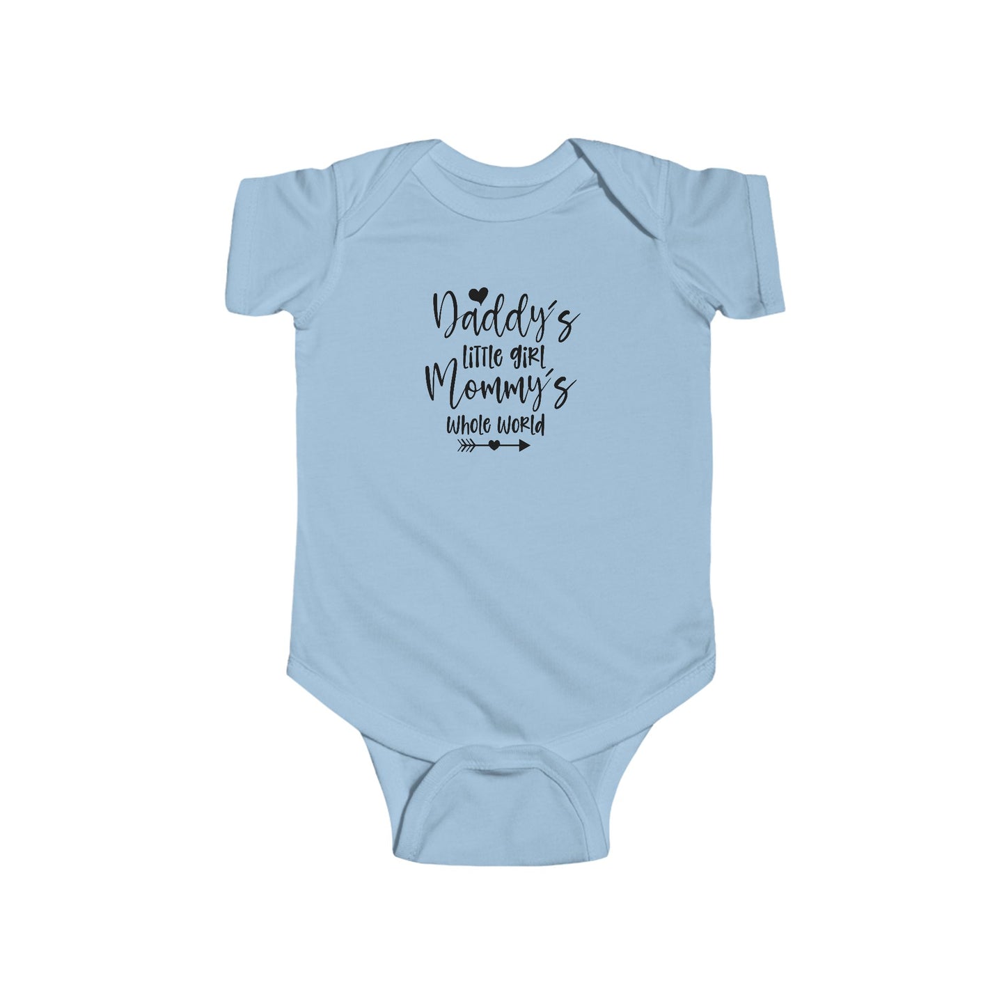 Baby Bodysuit — "Daddy's Little Girl, Mommy's Whole World" Cute Infant Onesie