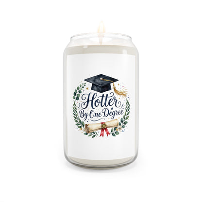 Graduation Soy Candle - "Hotter By One Degree" Scented 13.75oz