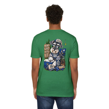 Schnauzer Dad T-Shirt – Fishing & Camping Dad Graphic Tee