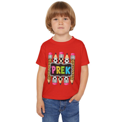 PREK Toddler T-Shirt — Colorful Pencils Back-to-School Tee