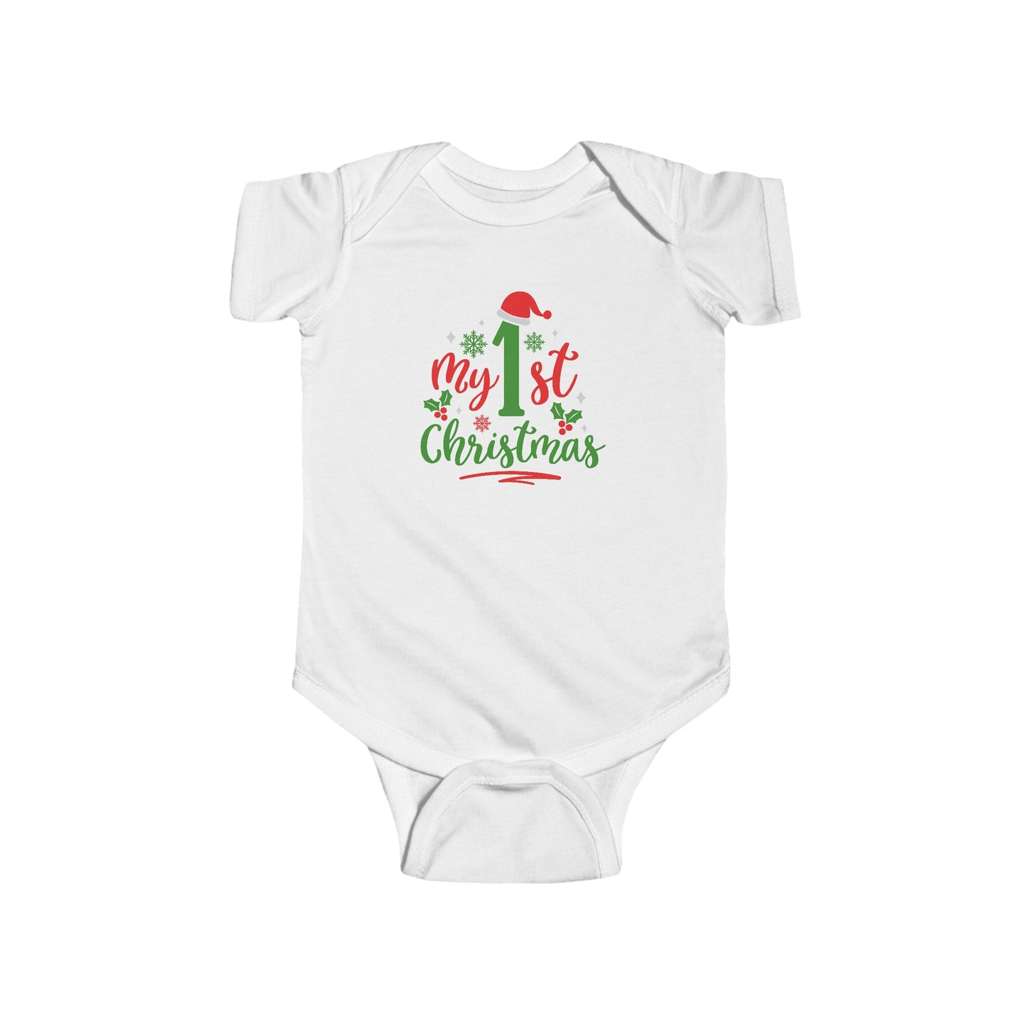 My 1st Christmas Baby Bodysuit — Infant Holiday Onesie