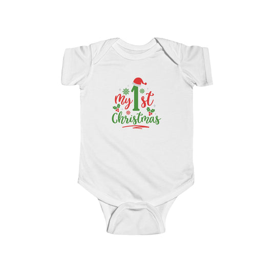 My 1st Christmas Baby Bodysuit — Infant Holiday Onesie