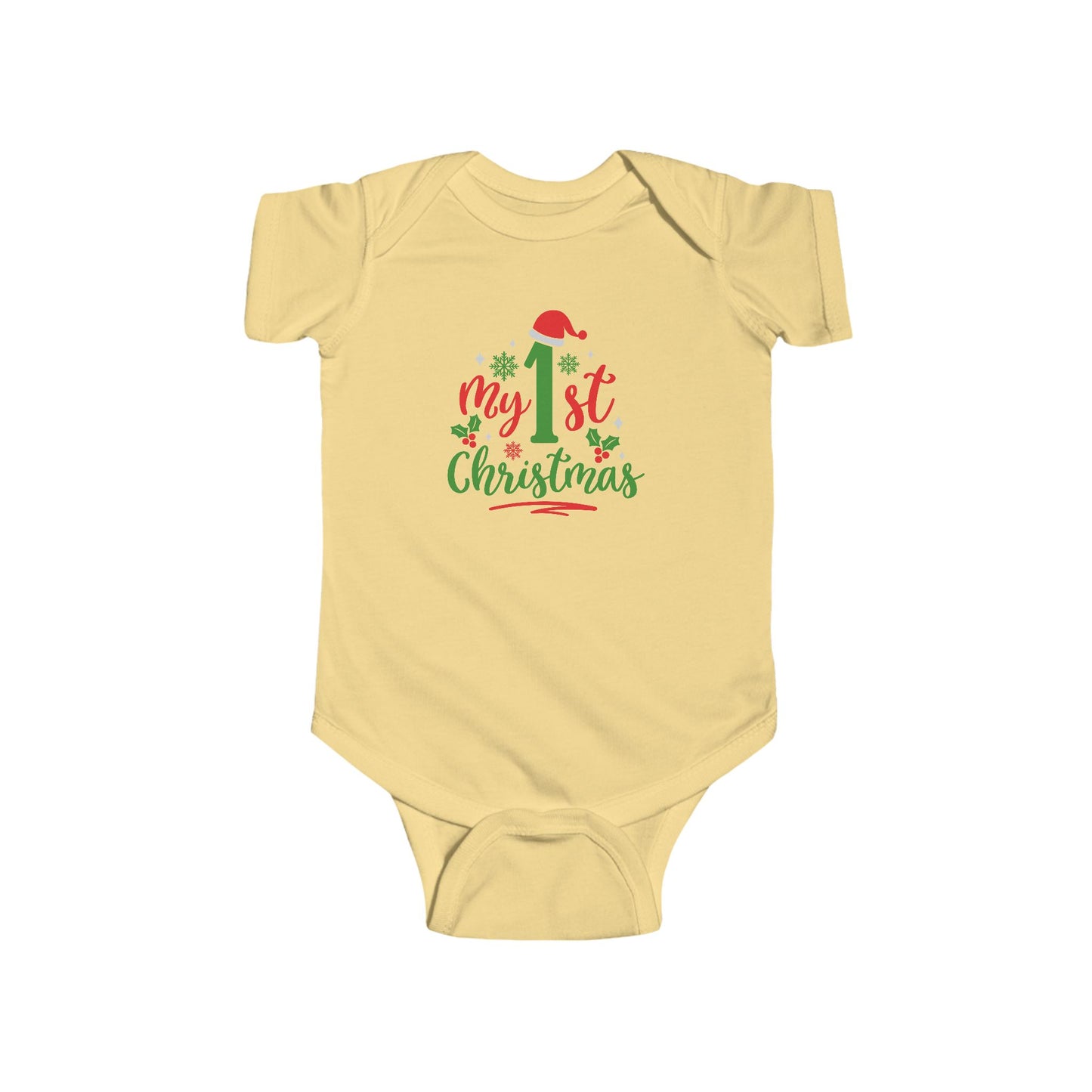 My 1st Christmas Baby Bodysuit — Infant Holiday Onesie