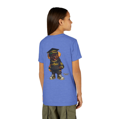 Youth Tee — Scholar Student Bear Graduation Graphic
