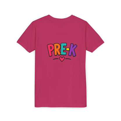 Pre-K Kids Tee — Colorful Heart Preschool Shirt for Boys & Girls