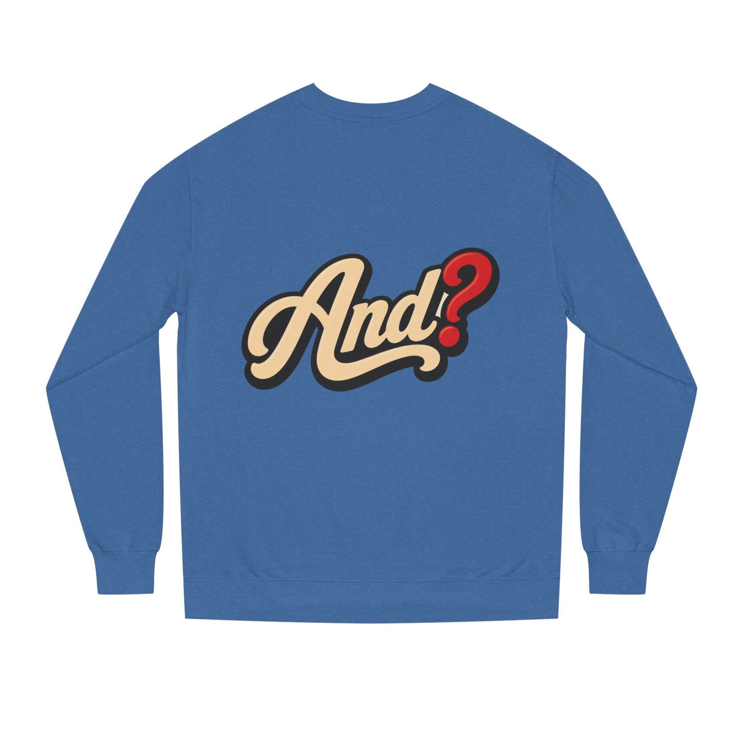 And? Retro Script Crewneck Sweatshirt