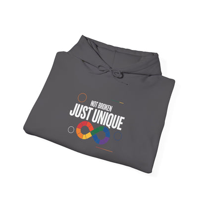 Not Broken Just Unique Hoodie