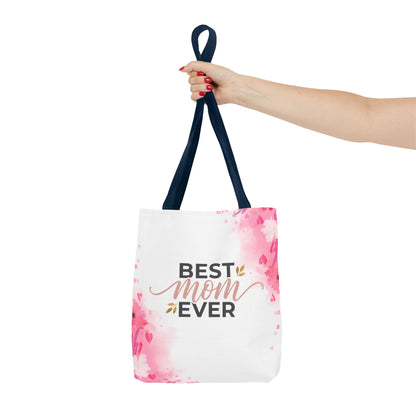 Best Mom Ever Floral Tote Bag